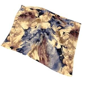 Chicos Boho Floral Sweater Poncho/Cape Size S/M